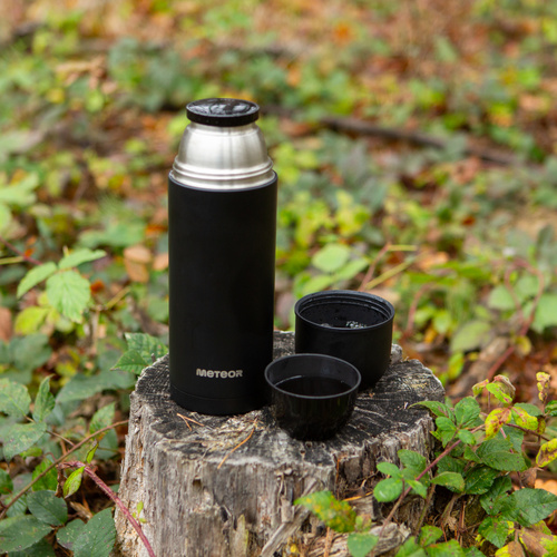 Thermobecher Meteor 1000 ml schwarz
