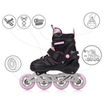 Inlineskates Meteor L 38-41 Urbo schwarz/pink