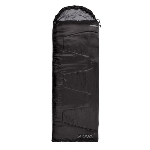 Meteor Schlafsack Snooze+ schwarz/grau