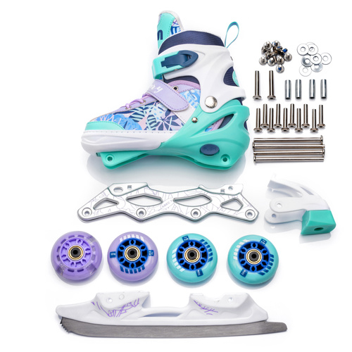 Inlineskates 4-in-1 Meteor S 30-33 Blueberry