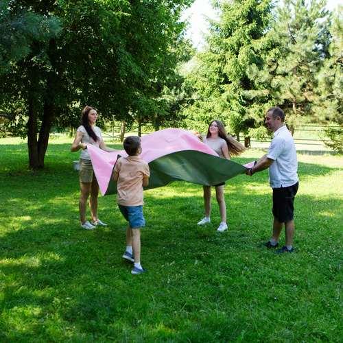 Picknickdecke Meteor 2XL 200x200 cm pink