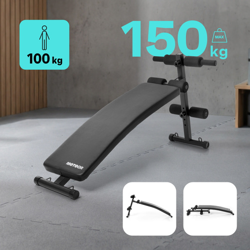 Trainingsbank Meteor, schräg, für Bauchmuskeltraining, bis 150 kg
