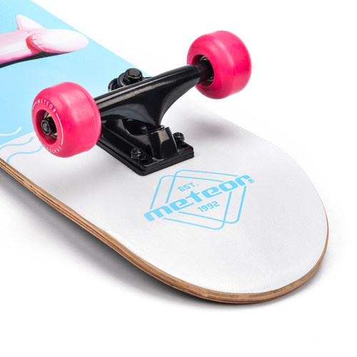 Meteor Holz-Skateboard Flamingo