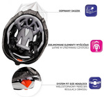 Fahrradhelm Meteor MV29 Drizzle XL 61-63 cm schwarz/neon grün