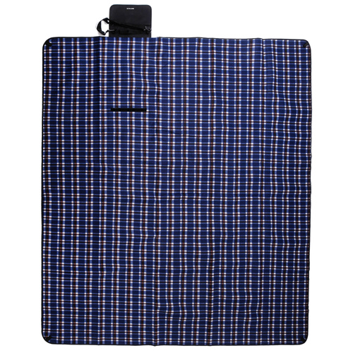 Picknickdecke Meteor 3XL 220x200 cm Kariert blau