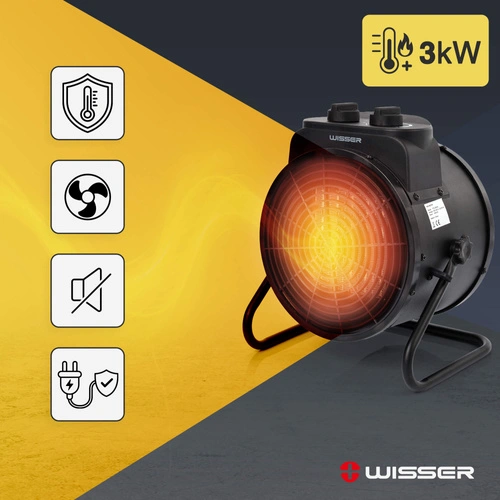 Elektro-Heizgebläse Wisser PTC-3000S 3000 W