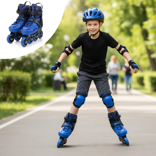 Inlineskates Meteor M 34-37 Loky schwarz/blau