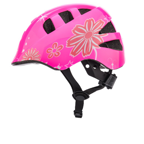 Kinderfahrradhelm Meteor KS08 S 48-52 cm rosa/weiß