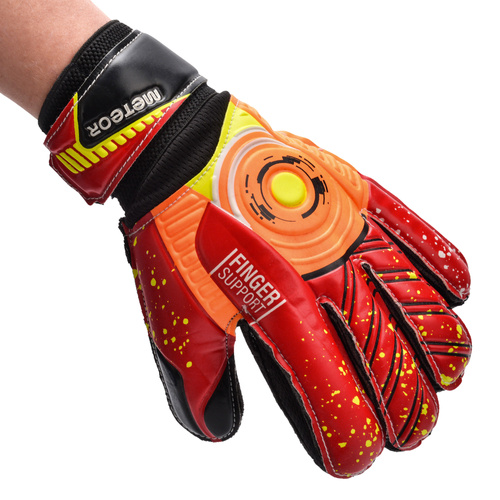Torwarthandschuhe Meteor Defence 6 schwarz