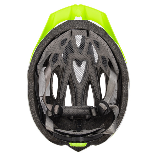 Fahrradhelm Meteor Gruver L 58-61 cm weiß/grün