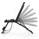 Trainingsbank Meteor verstellbar, bis 200 kg, mit Expandern