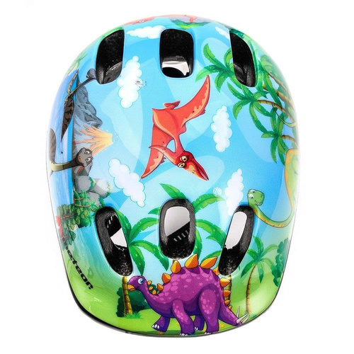 Kinderfahrradhelm Meteor MV6-2 XS 44-48 cm Dinosaurier