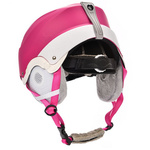 Skihelm Meteor Lumi M 55-58 cm rosa/weiss