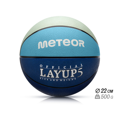 Basketball Meteor Layup 5 blau/grau