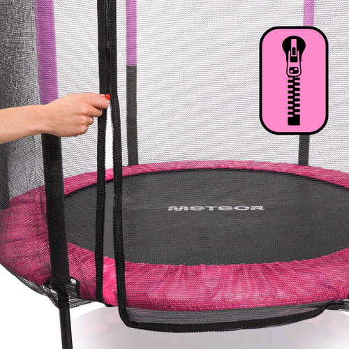 Trampolin für Kinder Meteor TRP-50 140 cm pink