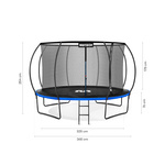 Trampolin Meteor TRP-12ft 365 cm blau