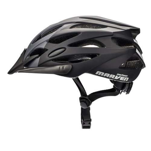 Fahrradhelm Meteor Marven L 58-61 cm grau/dunkelgrau/schwarz