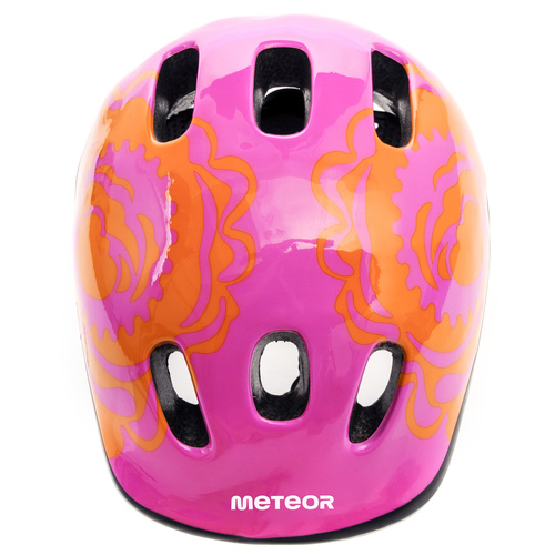 Kinderfahrradhelm Meteor MV6-2 XS 44-48 cm Big Flower