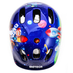 Kinderfahrradhelm Meteor MV6-2 XS 44-48 cm Cosmic Rocket