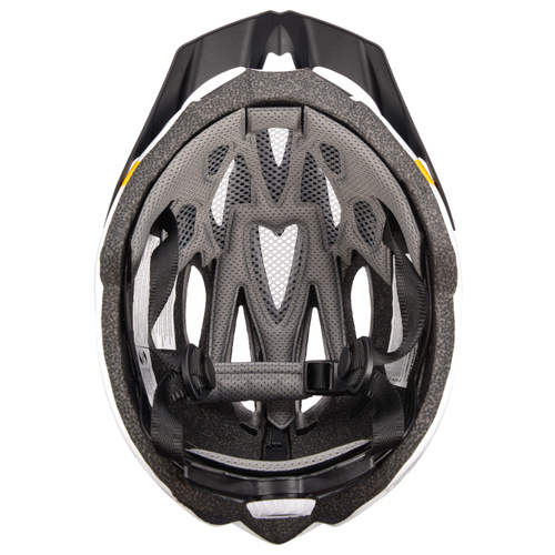 Fahrradhelm Meteor Gruver S 52-56 cm schwarz/weiss/orange