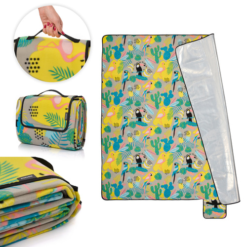 Picknickdecke Meteor 2XL 200x200 cm Tropen