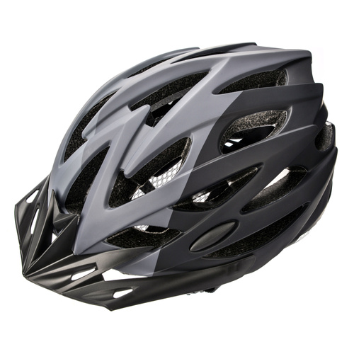 Fahrradhelm Meteor Marven L 58-61 cm grau/dunkelgrau/schwarz