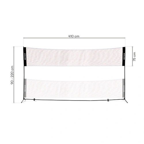 Badmintonnetz Meteor 4.1x2.2 m