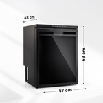 Kompressor-Kühlschrank Meteor CR65X