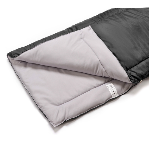 Schlafsack Meteor Freedom schwarz/grau 195x72 cm