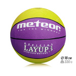 Meteor Layup 3 Basketball lila/grün