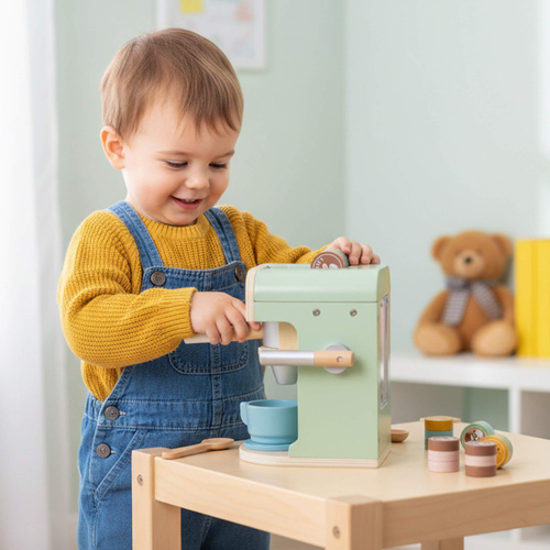 Die Kaffeemaschine aus Holz