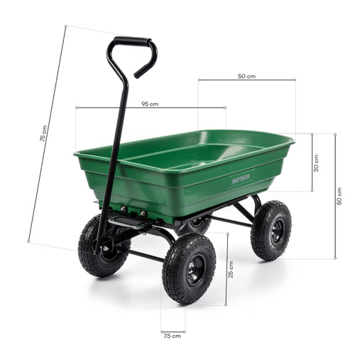 Der Kippwagen Meteor 3-in-1 grun