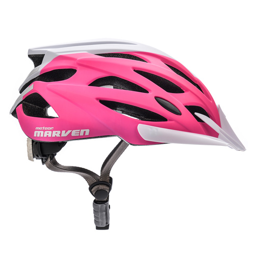 Fahrradhelm Meteor Marven M 55-58 cm rosa/weiß/marine