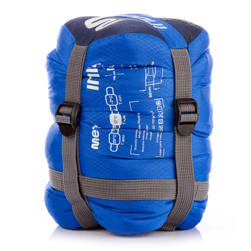 Schlafsack Meteor Indus R navy blau/blau