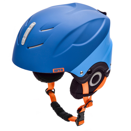 Skihelm Meteor Lumi M 55-58 cm blau/grau