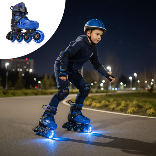 Inlineskates Meteor M 34-37 Loky schwarz/blau