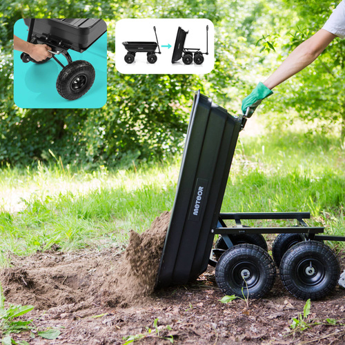 Der Kippwagen Meteor 3-in-1 schwarz