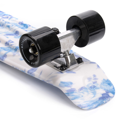 Meteor Multicolour Blumen weiß Skateboard