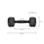 Hexagonale Hantelstange 2.5 kg Meteor