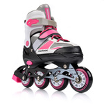 Meteor Rollschuhe M 34-37 rosa/grau