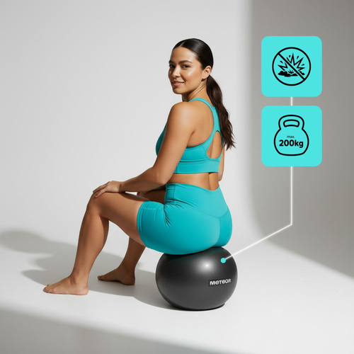 Pilatesball Meteor 22 cm schwarz