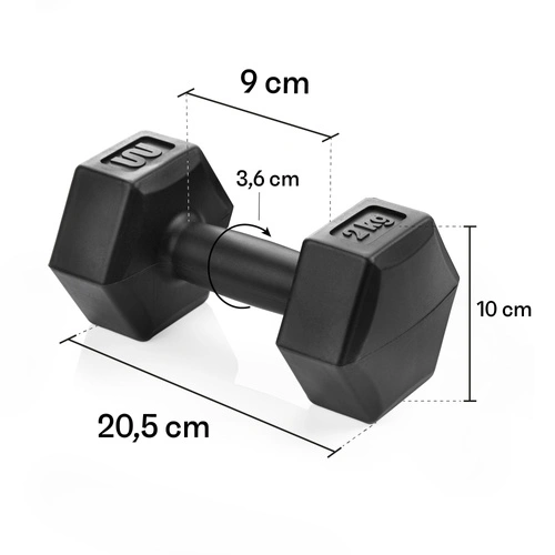 Zementhantelset 2x2 kg Meteor