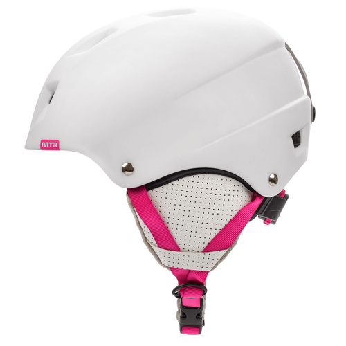 Skihelm Meteor Kiona S rosa/weiss 53-55cm