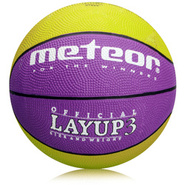 Meteor Layup 3 Basketball lila/grün