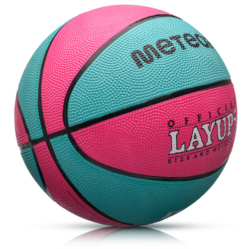 Basketball Meteor Layup 5 rosa/blau