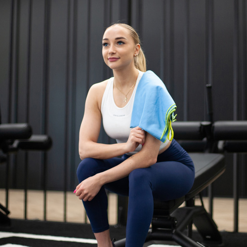 Schnelltrocknendes Handtuch Meteor L 80 x 130 cm blau