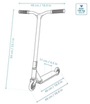 Meteor Edge Tretroller silber