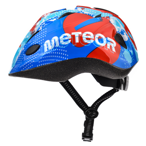 Kinderfahrradhelm Meteor HB6-5 S 48-52 cm Karte blau