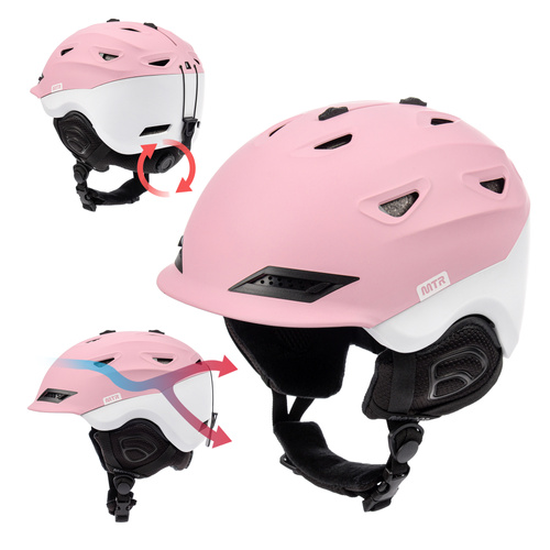 Skihelm Meteor Montara L 58-61 cm weiß/rosa