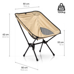 Meteor Schelp klappstuhl beige